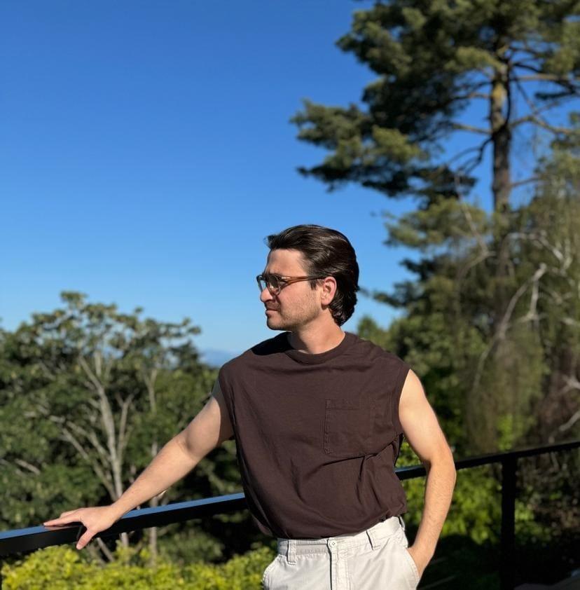 Photo of me standing outdoors. Click to activate full screen.